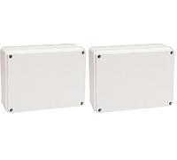 POLY POOL - PP0293 Caja de Derivación Empotrada Rectangular - Eléctrica de Pared Con Tornillos para Fijación de Tapa - Made In Italy (Paquete de 2)