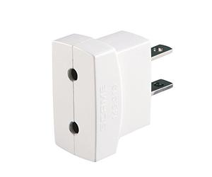 POLY POOL - PP0435Q Adaptador de Viaje Europe To USA Smart y Compacto - Adaptador de Viaje con Enchufe American 10A y Toma italiana 10A 2P+T
