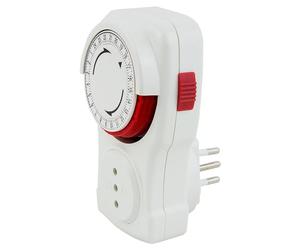 POLY POOL PP1408XAM Programador diario 250V Temporizador Programable para Clavija Eléctrica Temporizada Temporizador Toma Eléctrica de Ciclo diario de Color Blanco