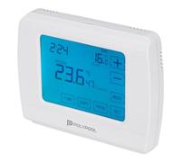 POLY POOL - PP1467 Crono-Termostato Digital Touch Verano/Invierno - Termostato Interior con programación Diaria/semanal - Termostato con 6 intervalos
