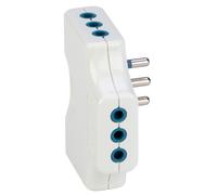 Poly pool pp2346 adaptador de enchufe eléctrico tipo l (it) blanco