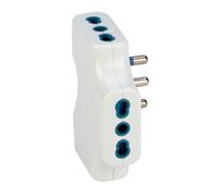 Poly pool pp2353 adaptador de enchufe eléctrico tipo l (it) blanco