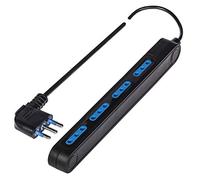 Poly pool pp2520.2 spaziozero, enchufe múltiple 250 V ~ con 4 tomas 10 A, cable 1.5 m, Negro