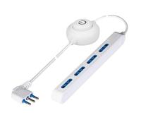 POLY POOL - PP2523 Toma múltiple SPAZIOZERO con Pedal - Regleta Multitoma Enchufe Grande 16A + 4 Tomas 10/16A 2P+T - Multitoma Eléctrica con Cable 2 m