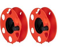 POLY POOL PP2603 Rodillo Carrete de Cable Profesional ROLLY, para Prolongadores Eléctricos, Cuerdas, Tubo Flexible, Adecuado para Cortacésped. (Paquete de 2)