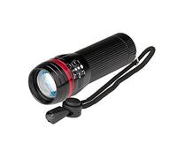 POLY POOL - PP3153 Linterna LED Portátil 80W ALUMINI - Linterna Mini LED 3 Luminosidad - Luz Emergencia o Trabajo de Bolsillo de Aluminio Capacidad 50m Fuego Regulable - Lámpara de Batería con Cordón