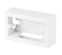 Poly Pool PP8230 - Caja rectangular para placa de pared, dimensiones interiores 128 x 63 x 42,5 mm, color blanco