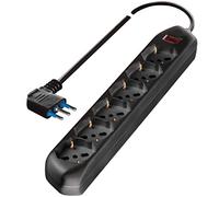 Poly Pool - Regleta con 6 enchufes de Varios tamaños, Cable de 1,5 m, con Interruptor de Seguridad, PP2516.2