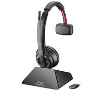 POLY Savi 8220 Auricolare Wireless A Padiglione Ufficio Bluetooth Base di ricarica Nero