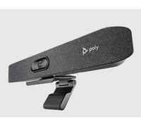 Poly Studio X50 4K UHD - Cámara de videoconferencia todo en uno con soporte de pantalla - Zoom 5x, FOV de 120º, altavoces duales, 5 micrófonos, WiFi, Bluetooth, DirectorAI, bloqueo de ruido