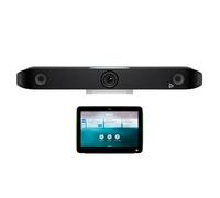 Poly Studio X52 y TC10 - Controlador táctil - Kit de videoconferencia con soporte de pared - Captura 4K UHD, zoom 5x, FOV de 95º, pantalla de 10 pulgadas (1280 x 800), altavoces duales, bloqueo de