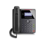 Poly - Teléfono de Escritorio IP Edge B20, PoE (Polycom) - Open SIP - Conecta a 8 líneas, contactos - Tecnología de Valla acústica - Puertos RJ9 y Auriculares de 3.5 mm - Teclas iluminadas Donde Las