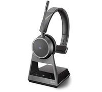 Poly Voyager 4210 Office - Auricular con Bluetooth (Conector USB-A en la Base, SoundGuard, Brazo de micrófono, silenciador dinámico, Skype for Business, Microsoft Teams, Negro, Talla única)