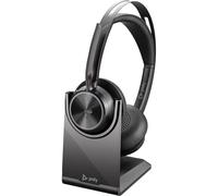 Poly Voyager Focus 2 Auriculares Bluetooth Negros con Base de Carga y Certificado Microsoft Teams