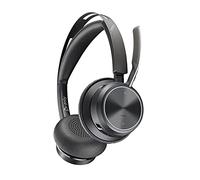 Poly - Voyager Focus 2 UC USB-C Headset (Plantronics) - Bluetooth Dual-Ear (Stereo) Headset with Boom Mic - USB-C PC/Mac Compatible - Active Noise Canceling - Works with Teams, Zoom & more