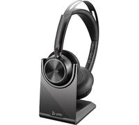 POLY Voyager Focus 2 UC Wireless Headset w/Microphone & Charge Stand - Compatibl