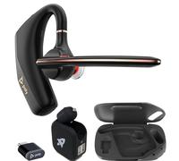 Poly Voyager Legend 50-M UC - Auriculares Bluetooth, funda de carga, cancelación de ruido alimentada por IA, 4 mics WindSmart, batería de 10 horas, alcance inalámbrico de 98 pies, conectividad