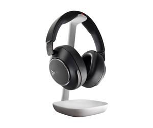 Poly Voyager Surround 85 UC Teams Auriculares inalámbricos Bluetooth con certificación Microsoft Teams, sin brazo de micrófono, con ANC y estación de