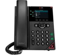 POLY VVX 250 4-Line IP Phone and PoE-enabled teléfono IP Negro LED