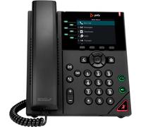 POLY VVX 350 6-Line IP Phone and PoE-enabled teléfono IP Negro LED