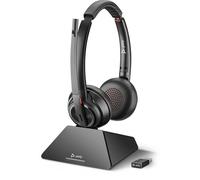 Poly W8220 Auriculares DECT con Base de Carga para Múltiples Dispositivos y Teléfonos