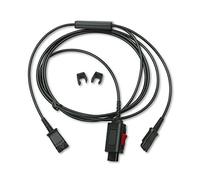 Plantronics Y-Splitter Adapter Negro - Adaptador para cable (Negro)