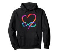 Polyamory - Regalo de diseño de corazón infinito Sudadera con Capucha