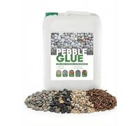 POLYBOUND 5L Pebble Glue - Adhesivo de resina para grava, piedras, corteza y grava en bordes, patios y senderos de jardín - Adhesivo para mantillo resistente a la intemperie, dura todo el año