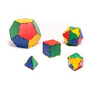Polydron 10 - 3000 Set de sólidos platónicos (Pack de 50)