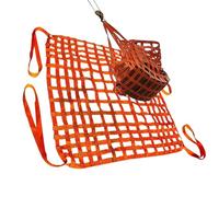 Polyester Cargo Lifting Net, Safety Protection Netting, Bungee Cargo Net, For Port, Freight, Construction Material Handling Straps, Load 0.3-3.5T(2x2M/Mesh 15cm/Load 2.5t)