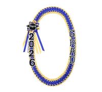 Polyester Graduation Lei - 2026 Ribbon Lei for Boys, Girls Teens Bachelor University, Party Ceremony Photography, Stylish Soft Comfortable, Quality Keepsake Perfect for Graduation Memories