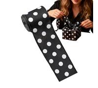 Polyester, Iron Wire Ribbon Black And White | 455cm Seasonal Home Decor, Garland Winding Trim Ribbons For Mantelpieces Art Teachers Enthusiasts Party Favors Scrapbooking Bow Making Interior Designers