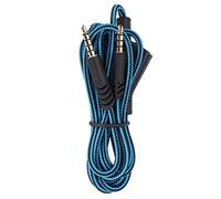 PolyGen 2m / 6.6ft Gaming Headset Cable with Oxygen Free Copper Wire for Enhanced Signal and Inline Volume Control Replacement Audio Cable for Astro A10 A40TR (Silent function-blue)