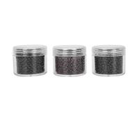 PolyGen 3-Color Set Silicone Micro Links Rings with Soft Inner Lining for Professional Wig Making, Provides a Strong Grip, 3mm Nano Silicone Hair Extension Beads