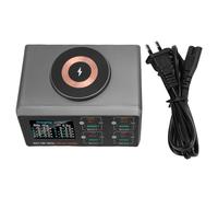 PolyGen 9 Port Charging Station with Intelligent Power Delivery, 140W Total Output and a Vivid Color LCD Screen, a PD Fast Charger Hub for Phones and Notebooks