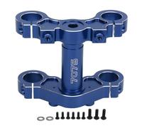 PolyGen Abrazadera Triple para Motocicleta a Escala 1/4 con Estructura Triangular Soporte de Amortiguador Delantero de aleación de Aluminio para Losi Promoto MX para (Azul)