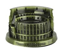 PolyGen Adorno de Escritorio del Coliseo Romano diseñado como una Estatua del Coliseo en Miniatura, una Pieza Detallada de decoración del Coliseo de Metal para admiradores de