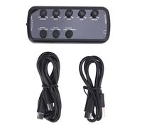 PolyGen Amplificador de Auriculares para bajo múltiples módulos de Sonido Que Incluyen Eco/reverberación/Graves Profundos, alimentación USB Recargable de 600 mAh y Entrada