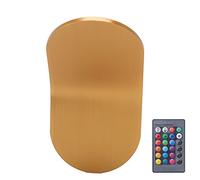 PolyGen Aplique de pared con control remoto con RGB regulable y opciones de luz cálida para sala de estar/dormitorio, crea iluminación ambiental de escena, aplique de pared LED de