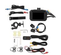 PolyGen Cámara de Tablero Dual Delantera y Trasera con WiFi y GPS 1080P Full HD Visión Nocturna Gran Angular de 150° para Motocicletas/ATV/UTV Grabadora de conducción de