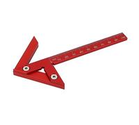 PolyGen Carpenter Measuring Ruler and Woodworking Center Scribe, an Aluminum Alloy Scribing Tool with a 105mm scale and 45 90 Degree Line Gauge function