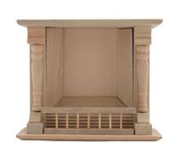 PolyGen Decoración de Sala de Estar para casa de muñecas, Chimenea clásica para Casas en Miniatura a Escala 1:12, inspira el Juego Creativo, un Accesorio Clave para Muebles de