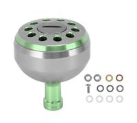 PolyGen Ergonomic 38mm Aluminum Alloy Knob with Secure Textured Grip for Baitcasting Reel Upgrades, Better Handling in Wet Conditions, Fishing Reel Power Knob for S/A/D (Green)