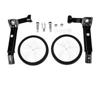 PolyGen Heavy Duty Training Wheels for Kids Bicycles 16 18 20 22 Inch, Childrens Bike Support Wheels with All Fittings Included for Easy Installation (Negra)