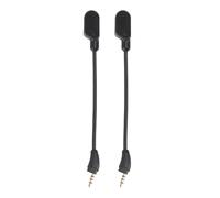 PolyGen Micrófono Desmontable 3,5 mm con Enchufe Chapado en Oro para un Sonido Claro, Brazo Flexible con cancelación de Ruido Compatible con Auriculares para Juegos con Cable