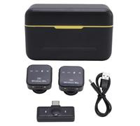 PolyGen Micrófono Lavalier Profesional protocolo 2.4G Distancia de Transferencia de 10 m Monitoreo de Audio en Tiempo Real y cancelación Activa de Ruido para transmisión en