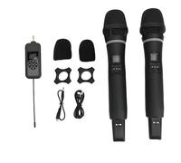 PolyGen Micrófono transmisión en Vivo con Capacidad de grabación HD, un metodo de micrófono Dual con micrófonos Recargables de 2200 mAh para teléfonos y sesiones de Karaoke