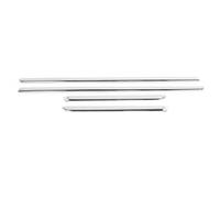PolyGen Moldura de Coche con Acabado Plateado, Tira de carrocería de Puerta Lateral de construcción ABS, Accesorio de Estilo Exterior para Fit Jazz GR 2020-2021