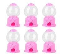 PolyGen Party Favor Candy Box Set de 6 con acción de dispensación fácil para baby showers/cumpleaños, un divertido mini dispensador de dulces con diseño transparente de 10 cm