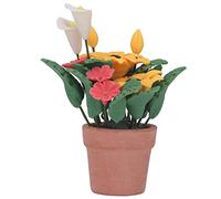 PolyGen Planta en Maceta para casa de muñecas 1:12 con Detalles realistas para Decorar pasillos y Jardines, un Accesorio Hecho a Mano para casa de muñecas y una Planta de bonsái